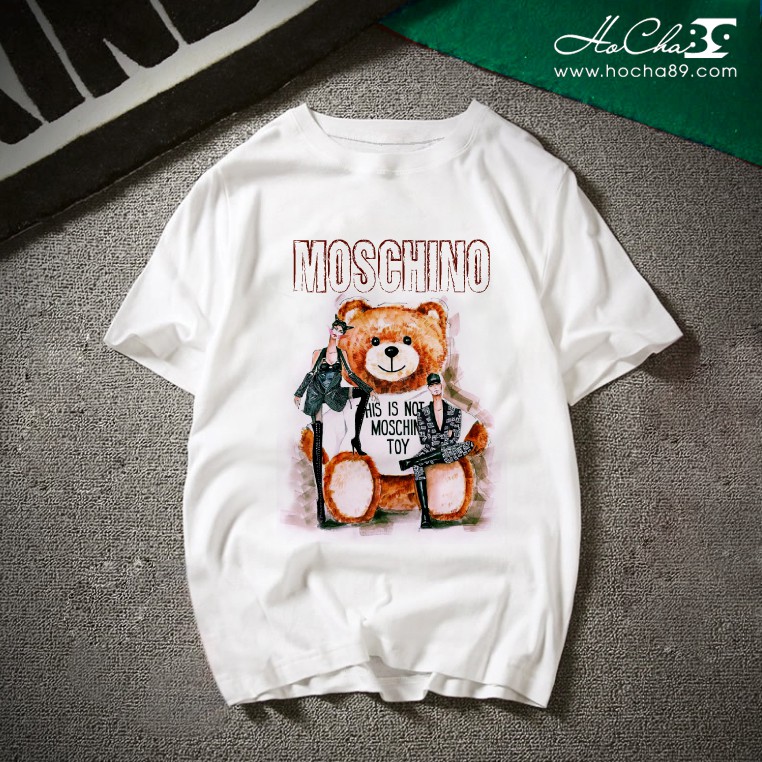 Áo Thun MOSCHINO 02 Hot | Ảnh Thật - Vải Dày Đẹp - May Dây Cổ Hàng Xuất Khẩu