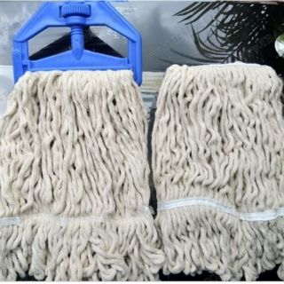 Tấm giẻ lau sàn ướt công nghiệp dạng kẹp sợi cotton (siêu bền, siêu thấm hút)