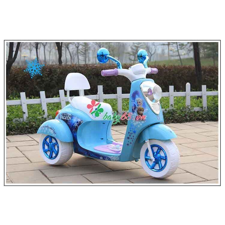 Xe máy trẻ em VESPA công chúa cho bé ( Xe máy điện )