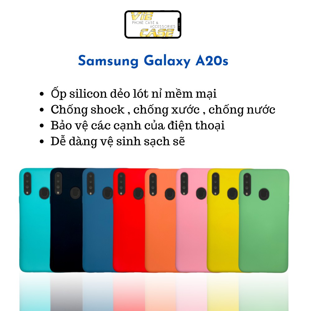 Ốp Samsung A20s silicon dẻo chống ố - Vie Case
