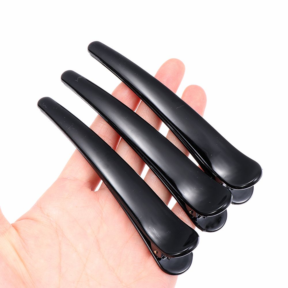 [Hàng mới về] Set 3 kẹp tóc mũi nhọn màu đen tạo kiểu tóc chuyên nghiệp cho salon