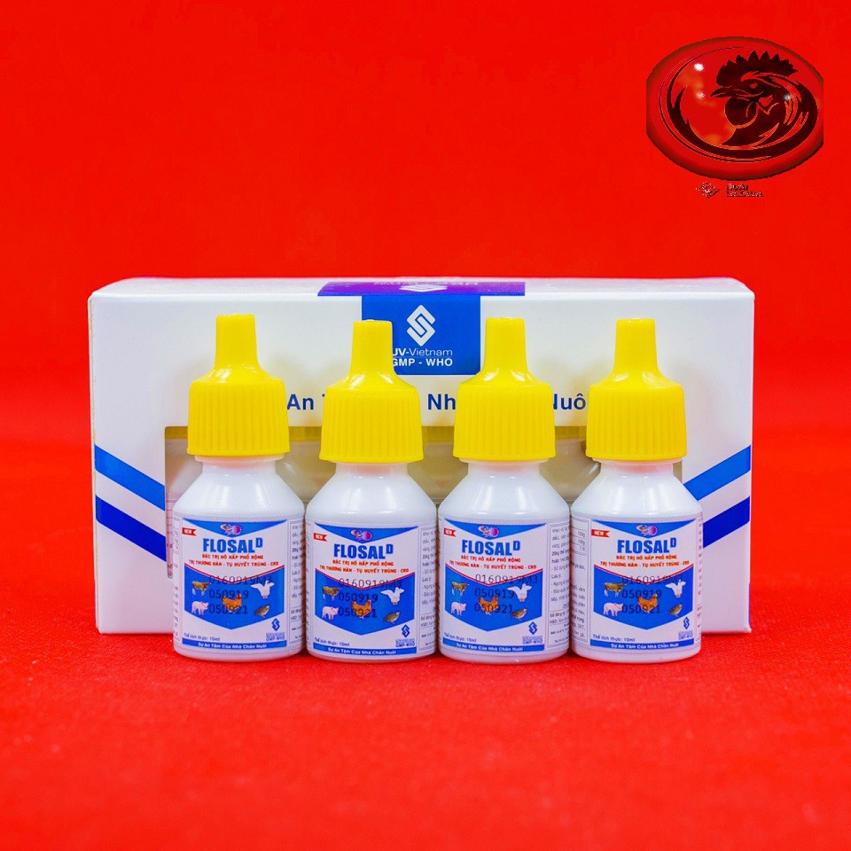 FLOSAL D khò khè, xổ mũi cho gà đá 1 LỌ 10ML