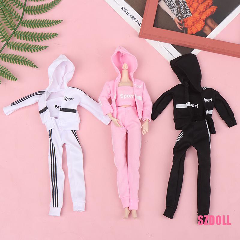 Set 3 Bộ Đồ Thể Thao Thời Trang Cho Búp Bê 1/6 30cm