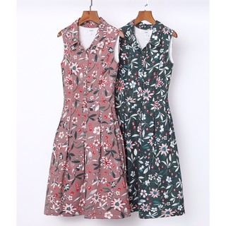 Đầm DKNY cổ sơmi dáng xòe