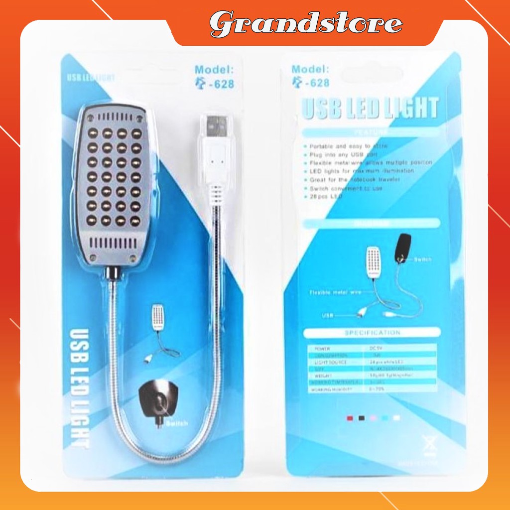 ĐÈN LED 28 BÓNG SIÊU SÁNG NGUỒN USB THÂN HỢP KIM UỐN DẺO CÓ CÔNG TẮC | BigBuy360 - bigbuy360.vn