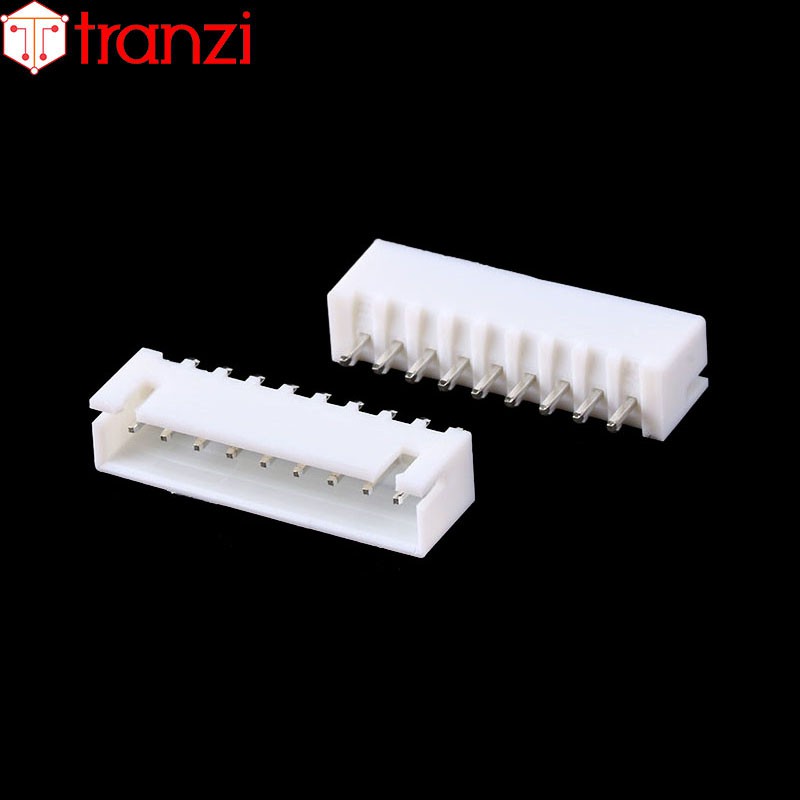 Giắc cắm header 2.54mm XH2.54 9P chân cắm thẳng trắng - túi 10 cái