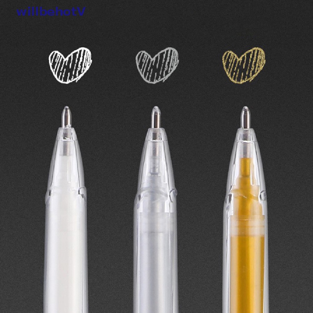 Bút Đánh Dấu Resin Bằng Kim Loại Chống Nước Màu Trắng / Vàng / Bạc 1.0mm DIY