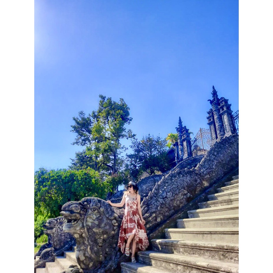 A97 ˗ ĐẦM LINEN BỘT PREMIUM HỌA TIẾT LOANG | BigBuy360 - bigbuy360.vn