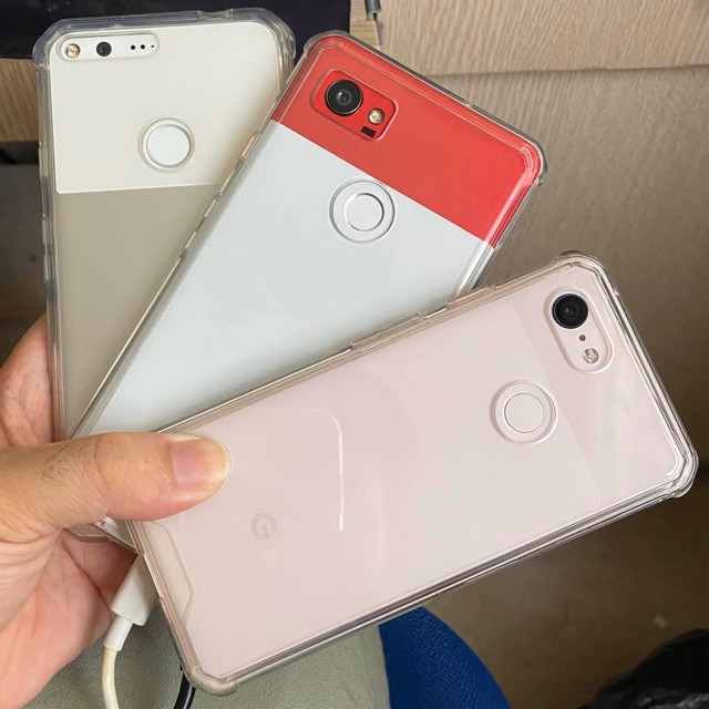 Ốp Google Pixel 6 Pro / 6 / 5 / 4a 5g / 4a / 4 XL / 4 / 3 XL / 3a XL / 3a / 2 XL / 2 chống sốc viền TPU lưng nhựa trong