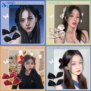 2 Chiếc Thời Trang Hàn Quốc Nơ Kẹp Tóc Thanh Lịch Ins Công Chúa Lụa Kẹp Tóc Nữ Phụ Kiện Tóc
