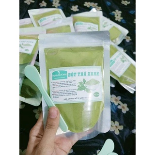 100gr bột trà xanh đắp mặt nguyên chất