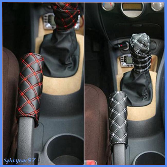 Set 2 Bọc Cần Số Giả Da Trang Trí Nội Thất Xe Hơi