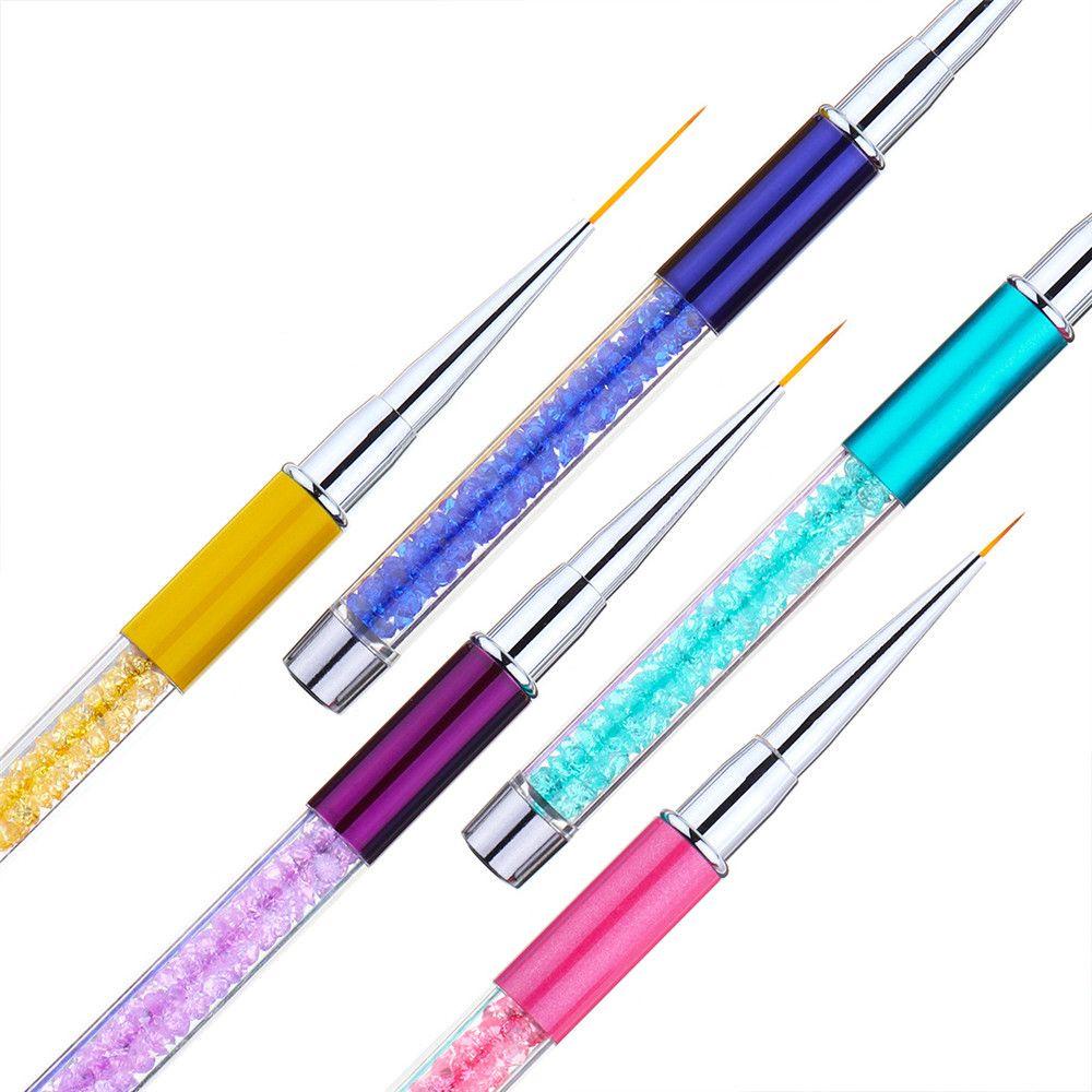 ZAIJIE24 Bút Vẽ Móng Nghệ Thuật 3D Màu Gradient Phong Cách Pháp Thời Trang