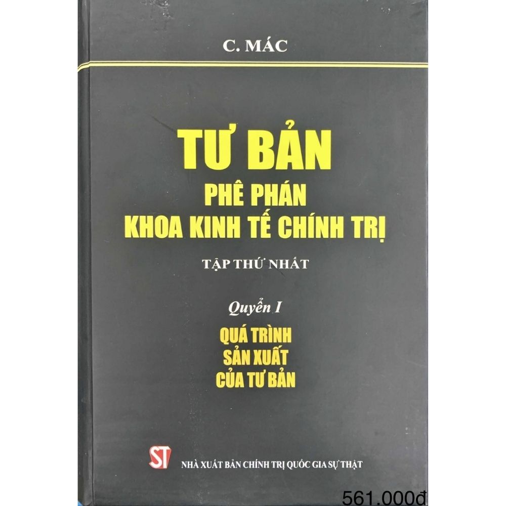 Tư bản phê phán khoa kinh tế chính trị (Bộ 4 cuốn)