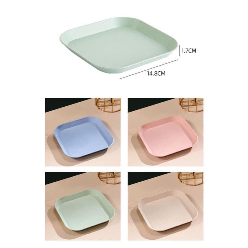 Set 8 cái đĩa lúa mạch