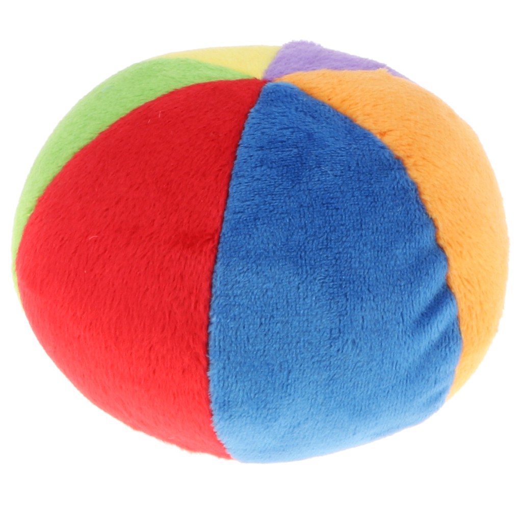 Bubble Shop61 Newborns Plush Bell Cloth Ball Kids Baby Hand Grab Soft Rattle Cloth Toy