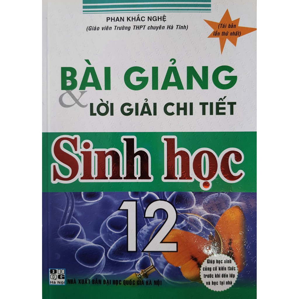 Sách - Bài giảng và lời giải chi tiết Sinh Học 12