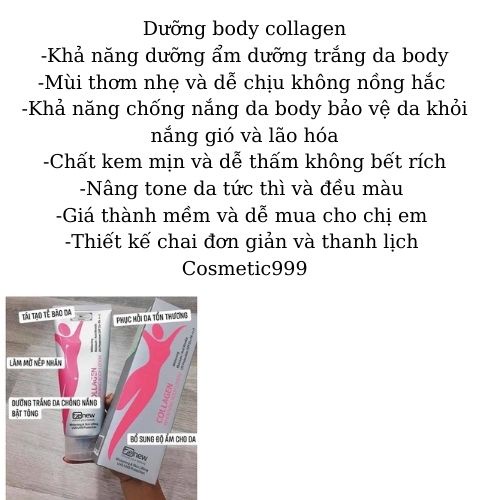 Benew collagen, Kem body collagen benew chính hãng - Cosmetic999