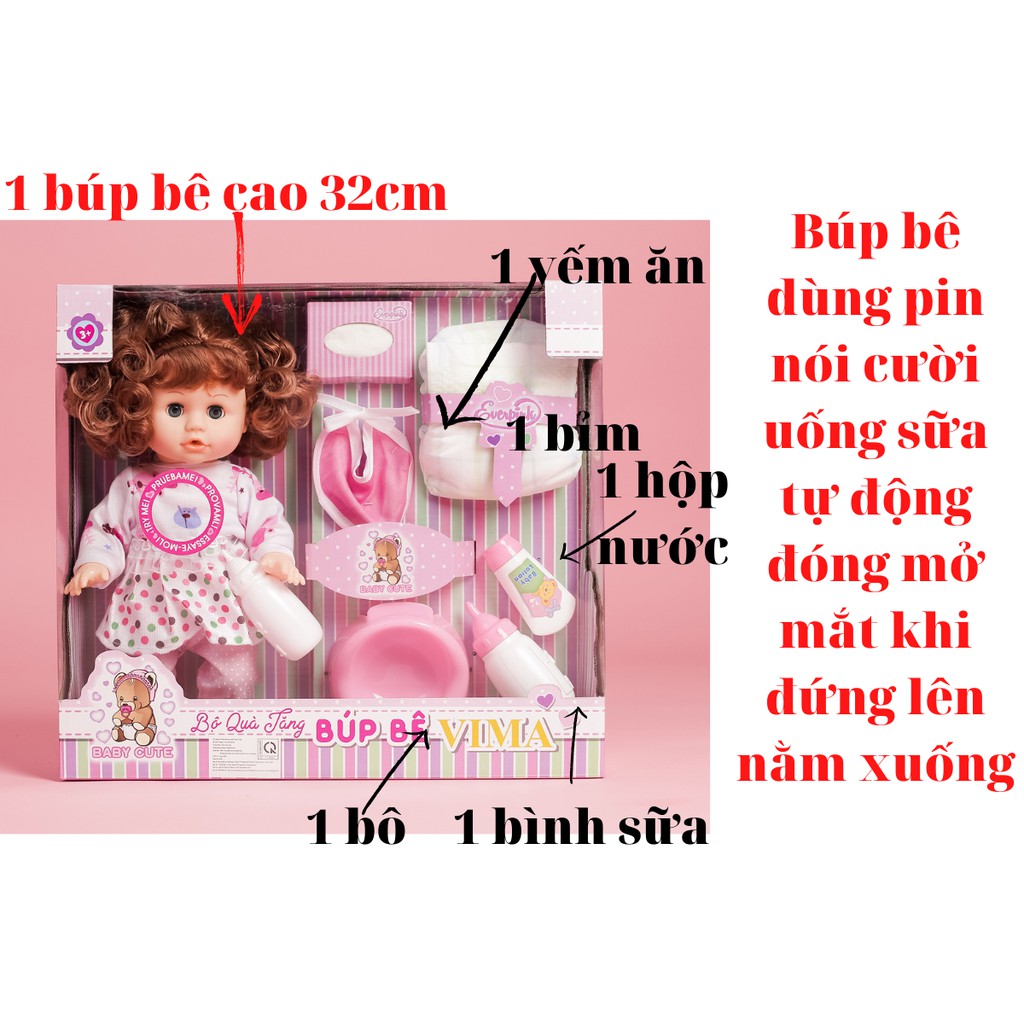 Đồ chơi búp bê Vima xinh xắn trọn bộ - W081727