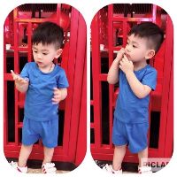 Bộ cotton cộc tay cho bé