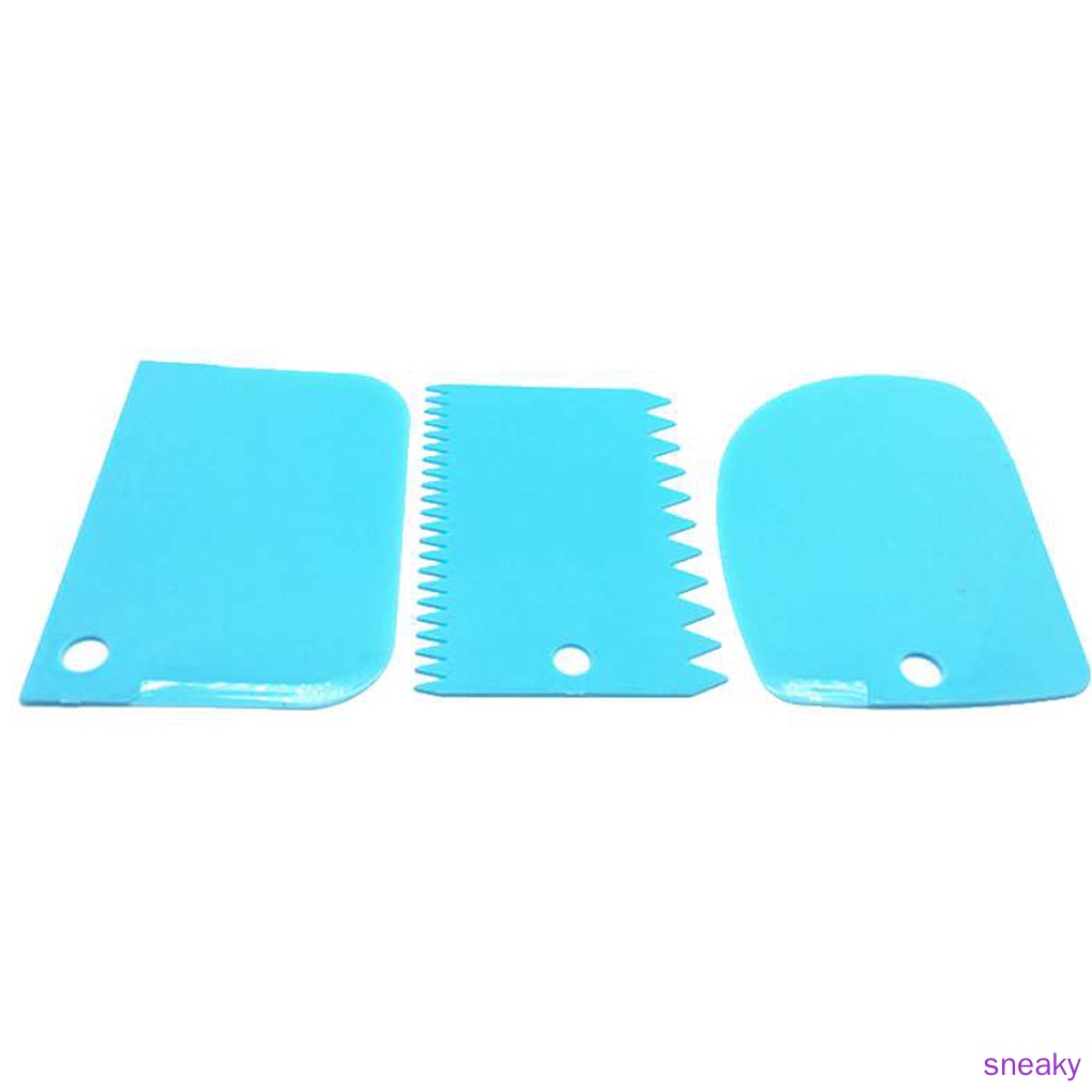 Set 3 Dụng Cụ Cạo Răng Bằng Nhựa Nhiều Màu Sắc Đa Năng Có Thể Tái Sử Dụng