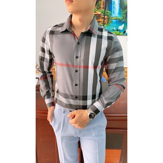 ÁO SƠ MI NAM KẺ BBR CAO CẤP