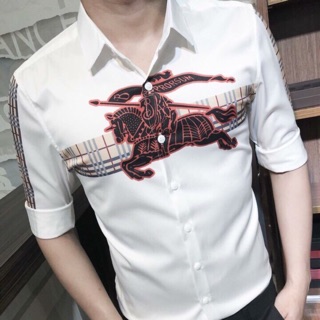 Sowmi tay dài bubberry hoạ tiết.