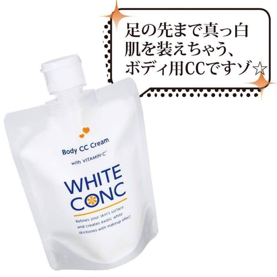 Sữa dưỡng thể trắng da Body CC Cream Vitamin C White ConC Nhật Bản - 4990110005520