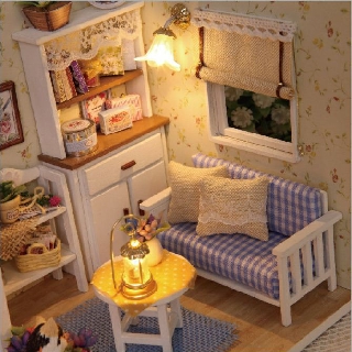 Mô Hình Nhà Gỗ DIY Nhật ký mèo con (combo khuyến mại)