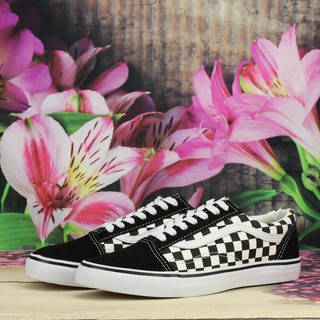 Giày nữ  oldskool vải canvas - caro