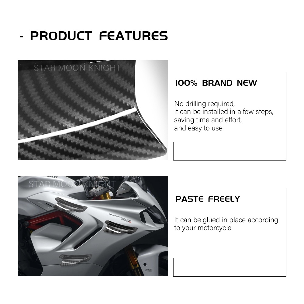 Bộ Cánh Gió Cho Xe Mô Tô Yamaha YZF R1 R1M R7 R6 R3 R125 FZ6R TZR50 FZ1 Fazer 8 Fazer 8