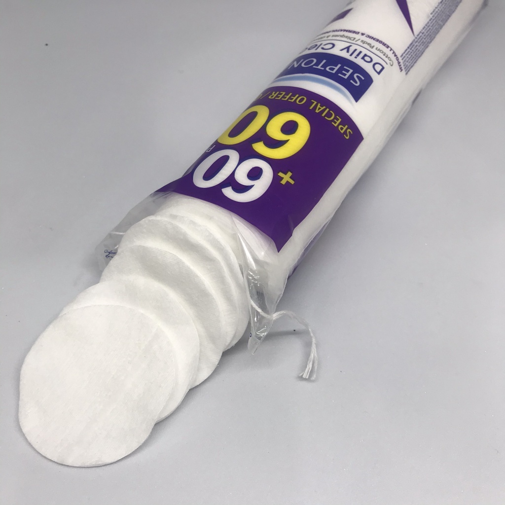 [Mã SRJULY1619 giảm 15K đơn 50K] [Mã SRJULY1215 giảm 20K đơn 50K] COMBO 2 Bông Tẩy Trang Septona Pháp 3 Lớp 120 Miếng | BigBuy360 - bigbuy360.vn