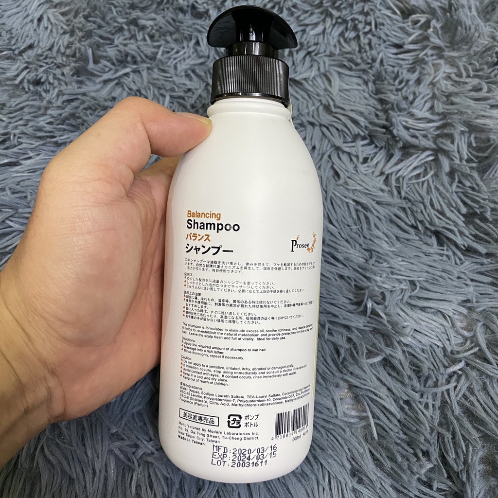 Best SellerDầu gội dành cho tóc gàu chống dầu, chống rụng tóc Prosee Balancing Shampoo AS13 500ml