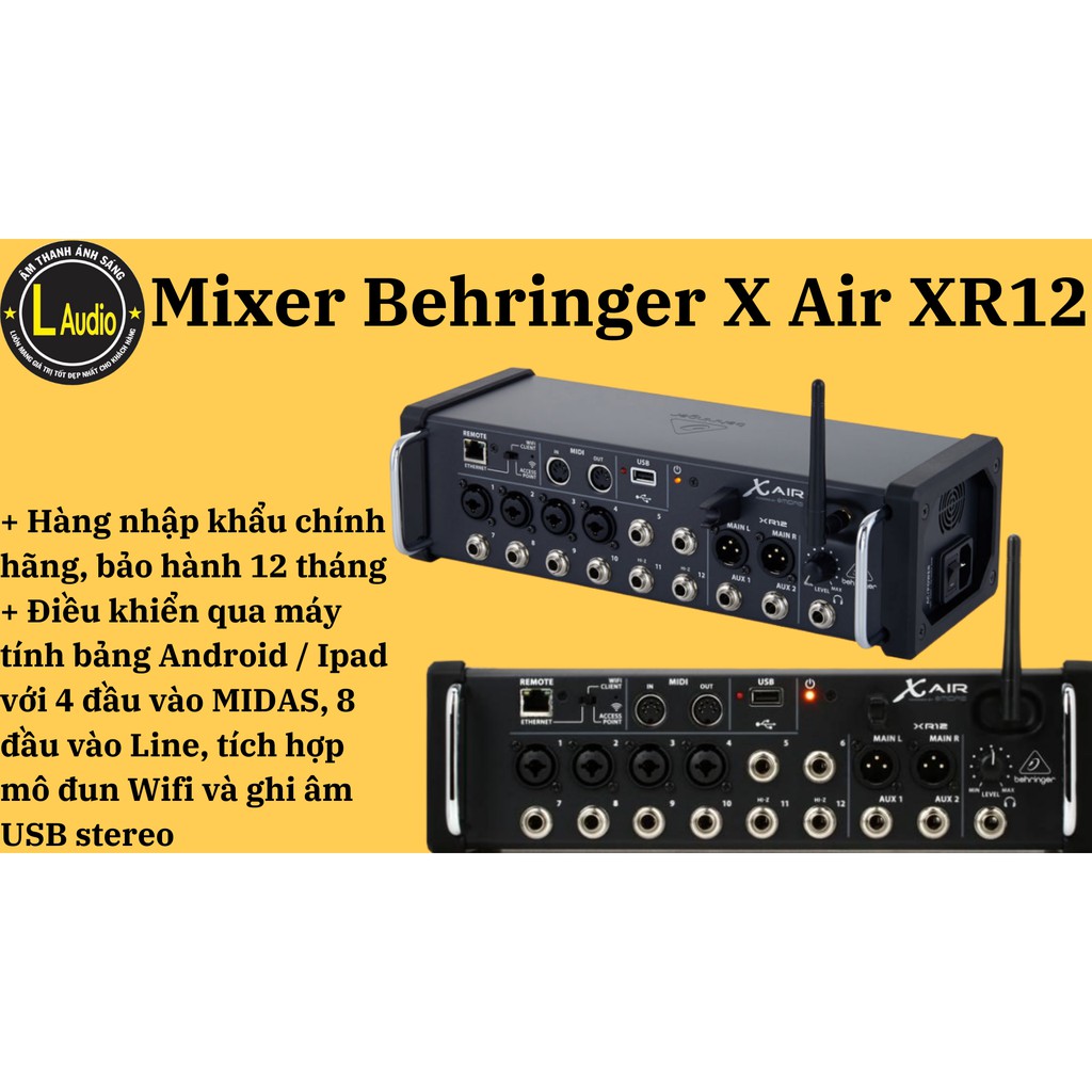 Mixer Behringer XR12 thương hiệu Đức, Giá rẻ nhất thị trường | Hàng Chính Hãng Siêu Tốt