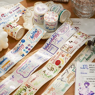 Băng keo Washi tape Series Tiếng anh - 4 Style