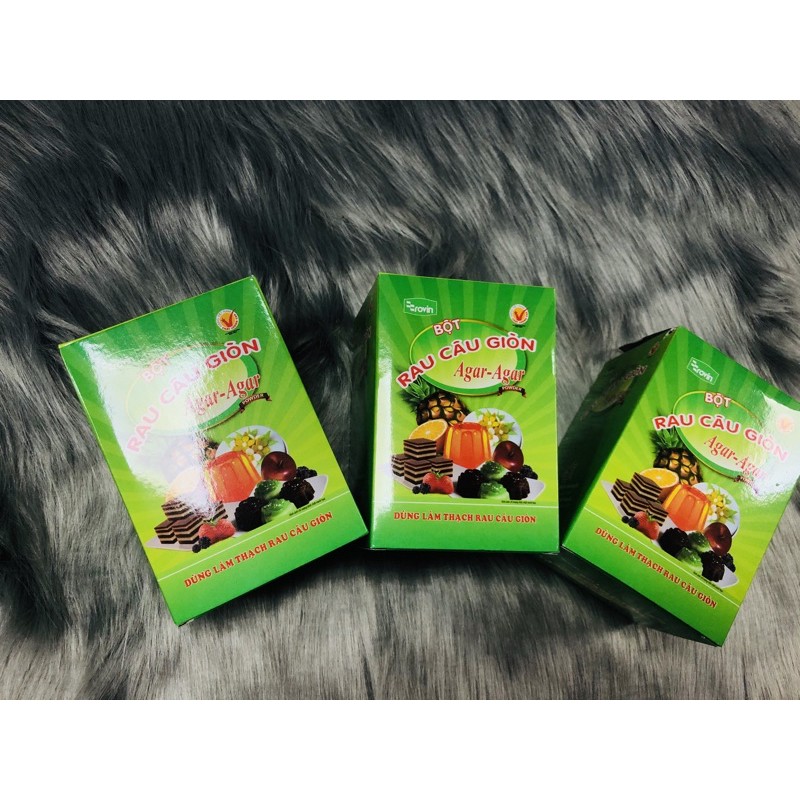 Bột Rau Câu Giòn Hoàng Yến ROVIN 1 Hộp 250g (10 gói)