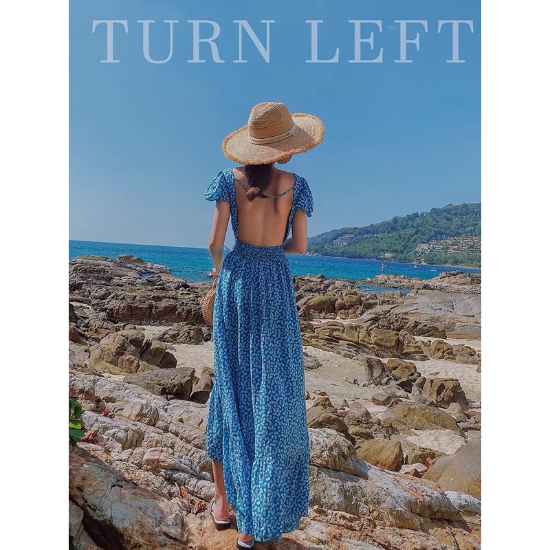 [Siêu Hot] Váy Maxi Hoa Cổ V Hở Lưng, Đầm Nữ Dáng Dài 2 Màu Siêu Xinh Có Ảnh Thật Kèm Video | BigBuy360 - bigbuy360.vn