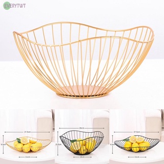 Fruit Basket Durable Easy To Clean Iron Solid Sturdy Tight Dishwasher Safe@New