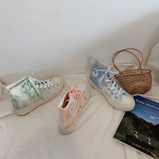 Giày thể thao nữ loang màu hàn quốc