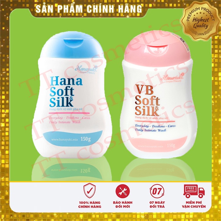 [100% Chính Hãng] dung dịch vệ sinh hanayuki vb soft silk màu hồng