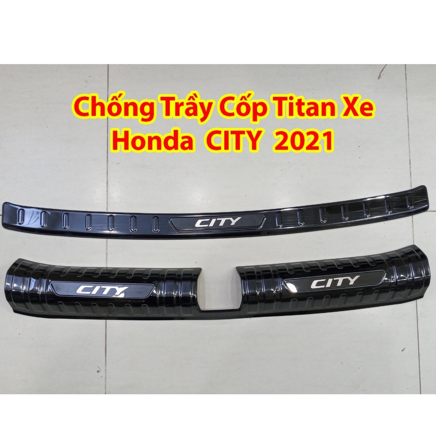Ốp chống Trầy Cốp trong, ngoài Xe Honda City 2021 - Hàng titan cao cấp