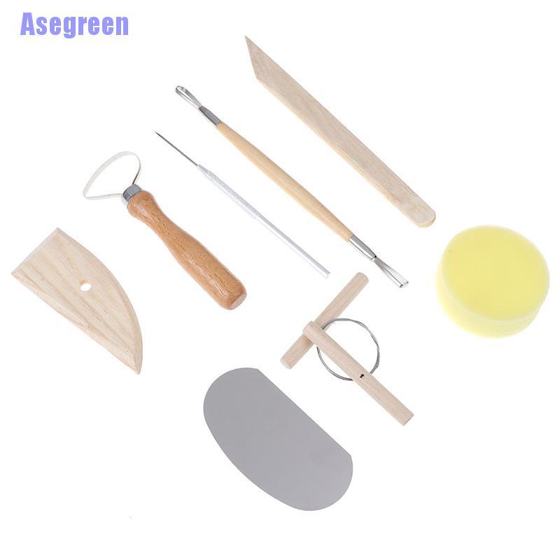 Bộ 8 Đất Sét / Gốm / Hình Gỗ