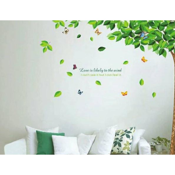 Mẫu Liked. Mô hình xe tăng Reliza WALLSTICKER 60X90 GREEN TREE AY886 OR JM7147