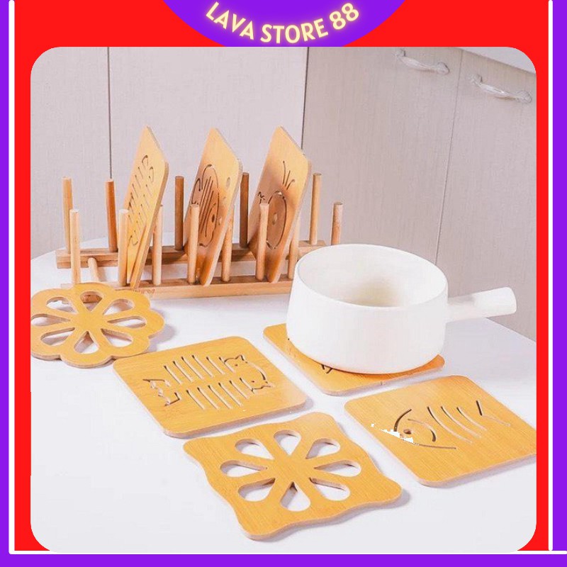 MIẾNG LÓT NỒI BÁT ĐĨA BẰNG GỖ SANG CHẢNH 14,5CM 88036 LaVa Store88