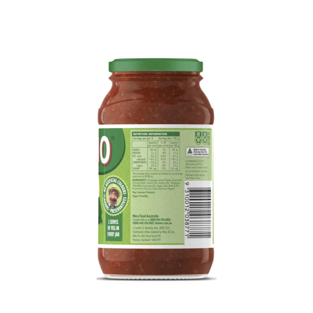 Sốt Mì Ý Bolognese Dolmio 500g (Úc)