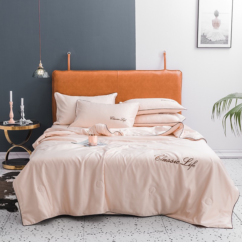 Chăn ga gối lụa CLASSIC LIFE cao cấp sang trọng, ga giường lụa mềm mịn thoáng mát chăn trần hè mát lạnh - Bông Decor