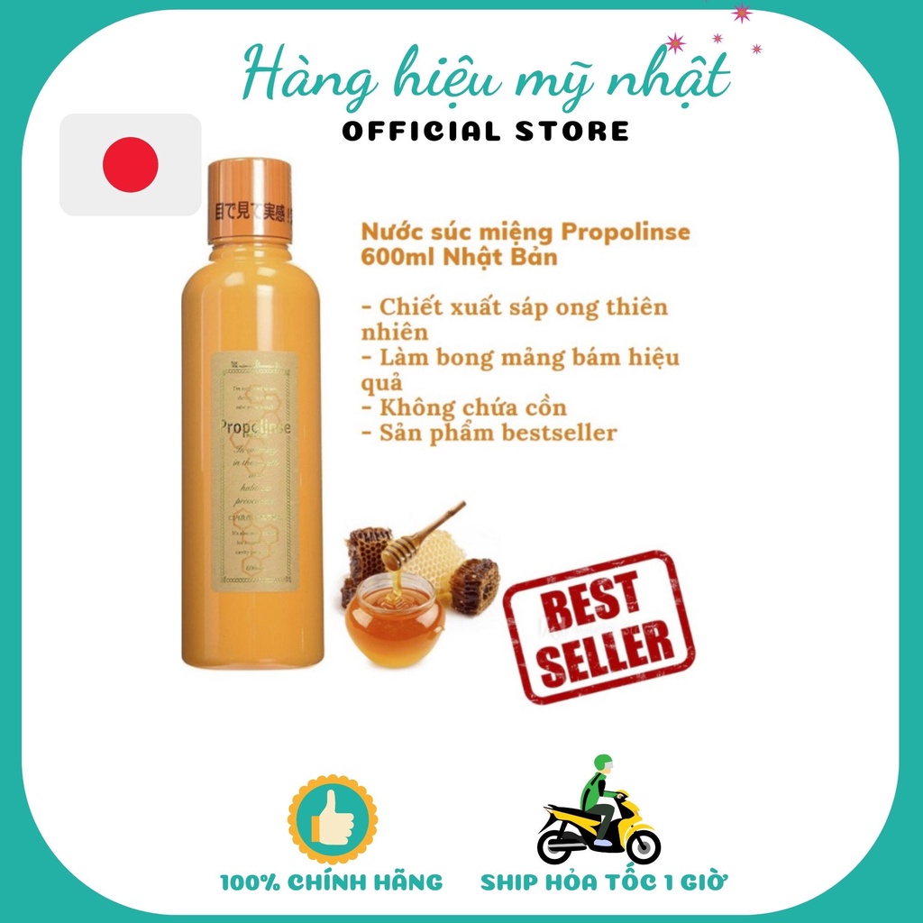 Nước Súc Miệng Propolinse Nhật Bản Màu Cam 600ML