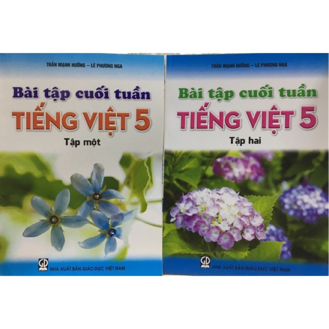 Sách Bài tập cuối tuần Tiếng việt 5 (tập 1+2)