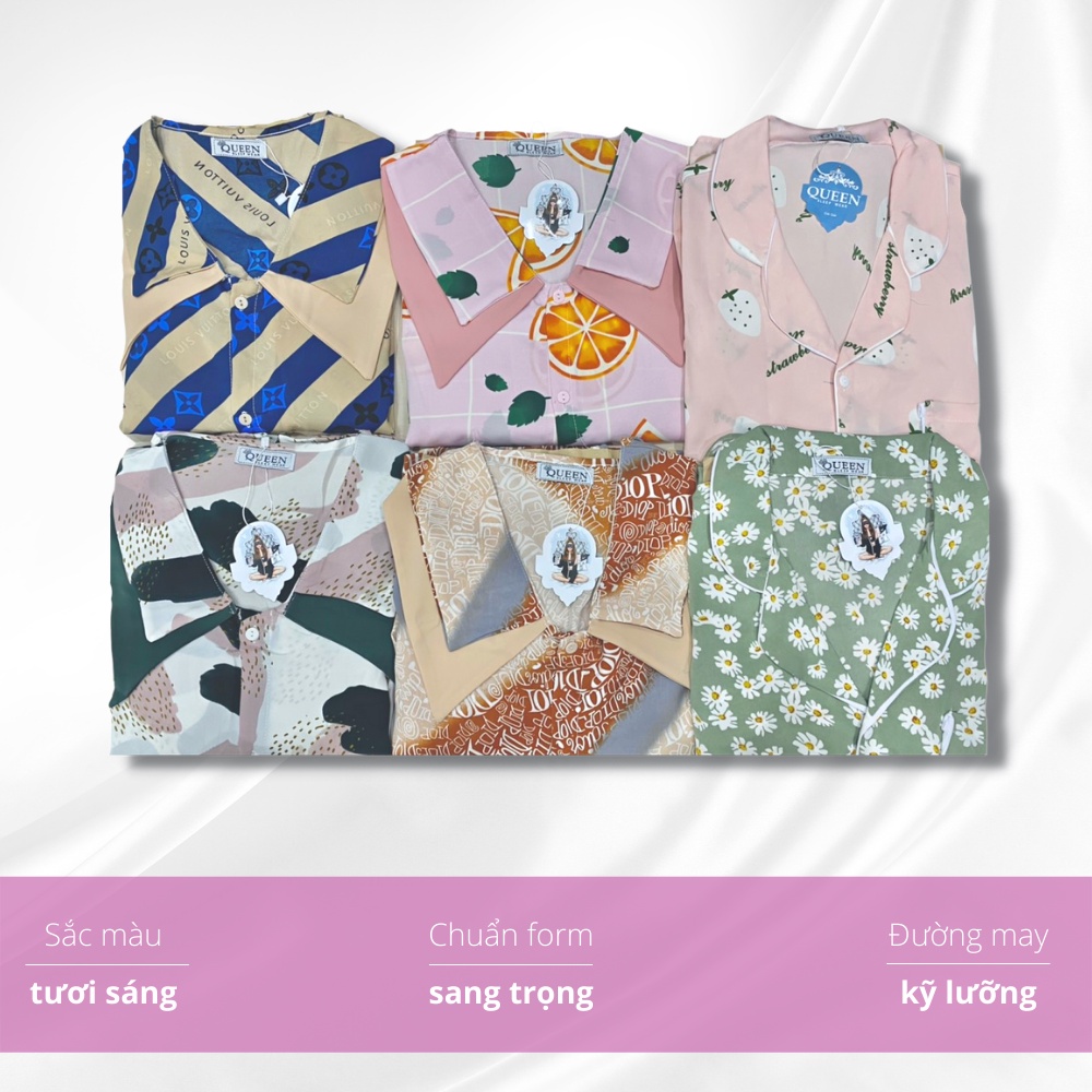 Bộ đồ ngủ nữ pyjama o.n dài tay lụa Mango Latin tiểu thư dài tay mùa đông mặc nhà, freesize 45-60kg phù hợp mẹ sau sinh | BigBuy360 - bigbuy360.vn