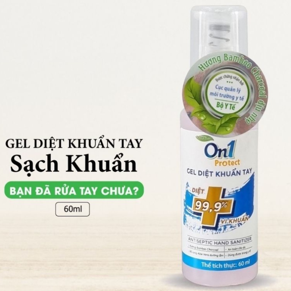 Gel rửa tay khô On1 sạch vi khuẩn hương Bamboo Charcoal C0101 dung tích 60ml -  Lixco Việt Nam